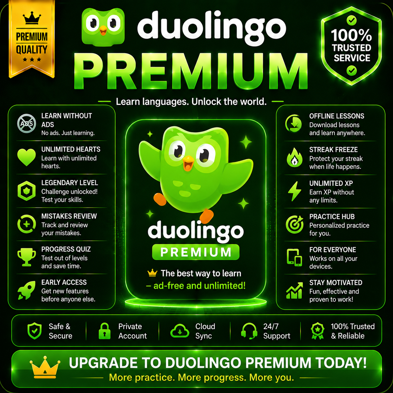 DUOLINGO PREMIUM